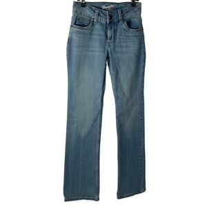 Wrangler Women's High-Rise Bootcut Jeans in Light Wash Size 25 x32